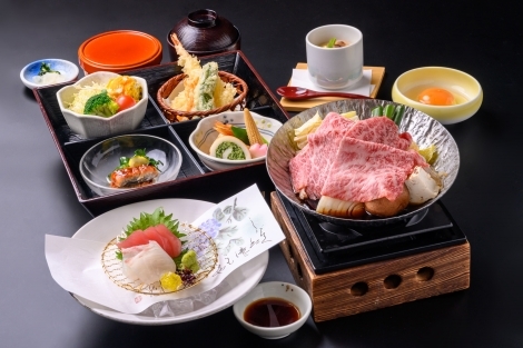 特撰松阪牛すき焼きとお造り御膳